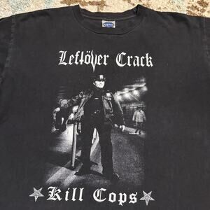Vintage Leftover Crack Kill Cops Shirt Size Large Cygnus 2000s Hardcore Punk
